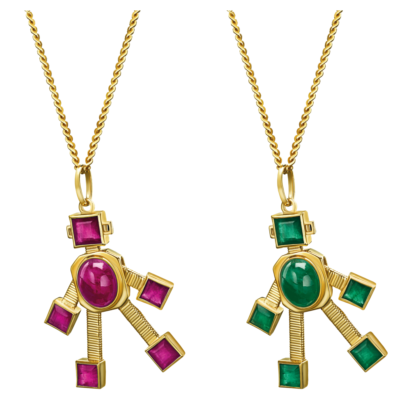 Reggy Van Robot Maxi Pendant Ruby