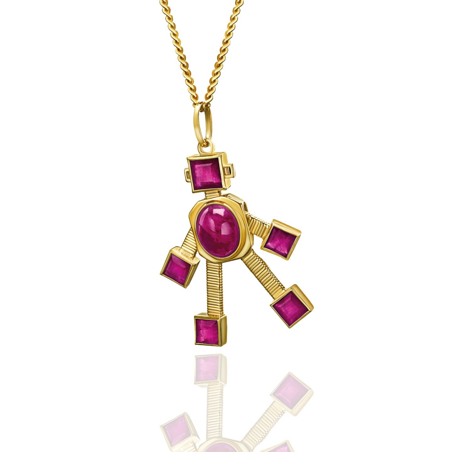 Reggy Van Robot Maxi Pendant Ruby