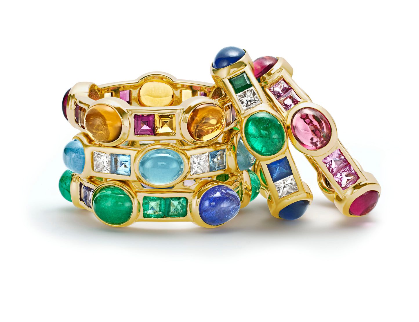 Rio Van Stack Ring Multi Tourmaline