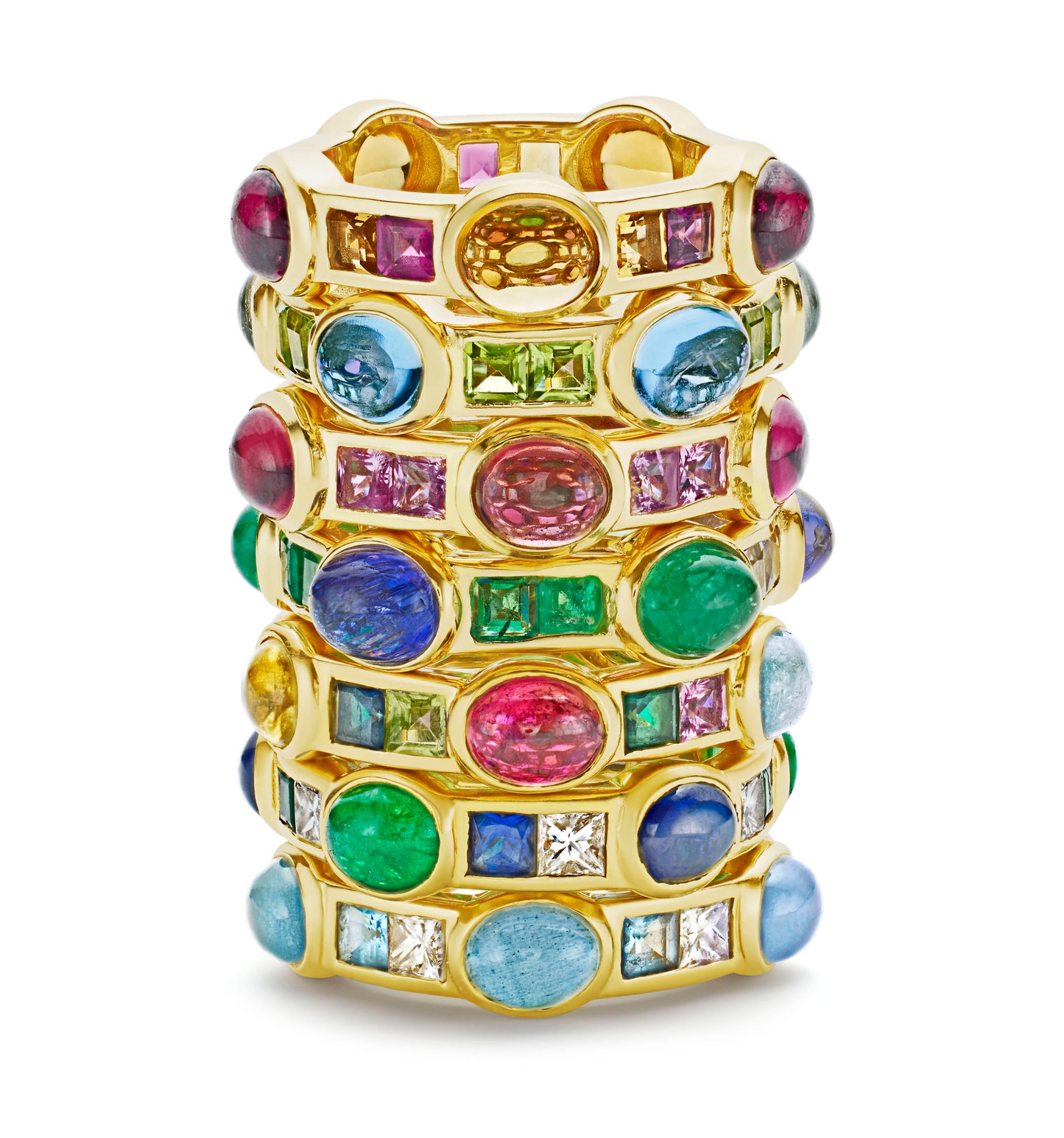 Rio Van Stack Ring Multi Tourmaline