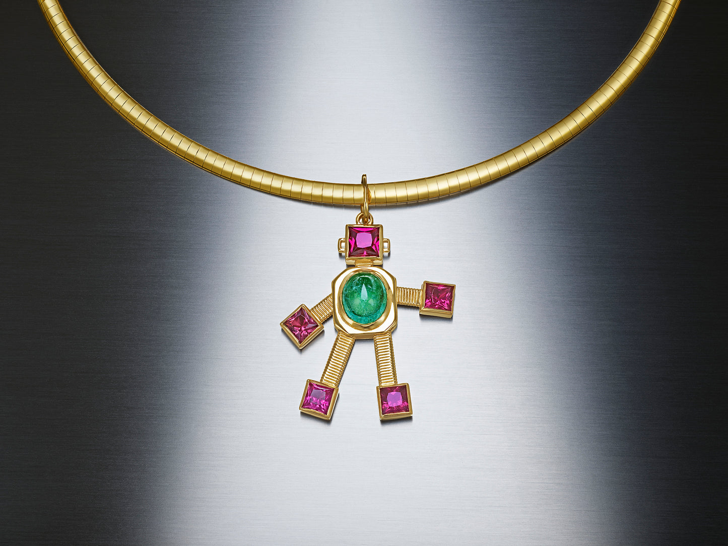 Paraíba Van Heart Pendant Mini Pendant Paraíba Tourmaline Rubellite