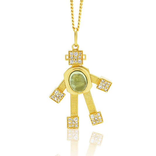 Sogno Royal Maxi Van Robot Pendant Diamond Tourmaline