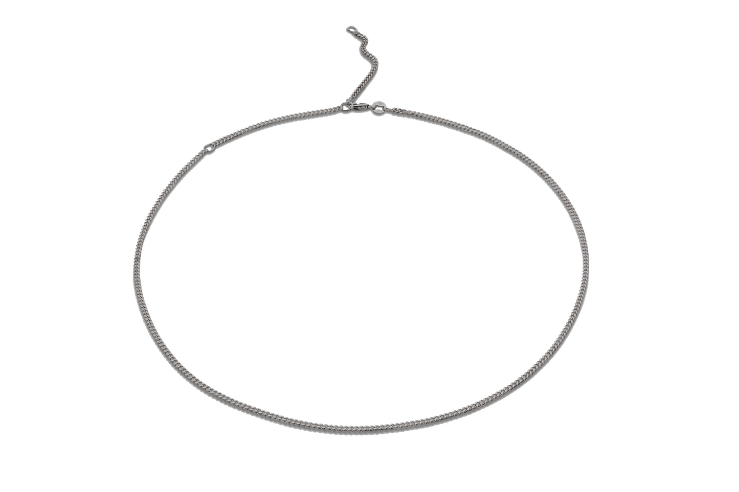 Van Darke Chain - Van Chain - 18kt blackened Gold, Diamond Cut, 500mm with adjustable loops